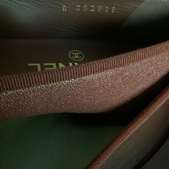 Chanel Burgundy Ballet Flats - Picture 6 of 9